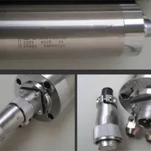 1HP 0.8kw 24000 об/мин ER11 водяного охлаждения деревообрабатывающий AC мотор шпинделя 65 мм квт. шпиндель с 4 подшипниками 220VAC 5A 400 Гц фрезерный станок с ЧПУ