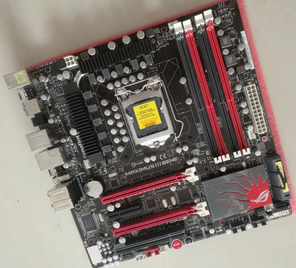 Оригинальная материнская плата ASUS Maximus III Gene LGA 1156 DDR3 16 Гб USB2.0 для I5 I7 P55 настольные