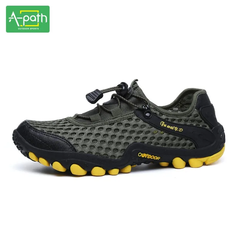 

A-path Outdoor Sneakers Men Shoes Breathable Hiking Men Water Shoes Zapatillas Beach Aqua Shoes Spring, Summer 2018