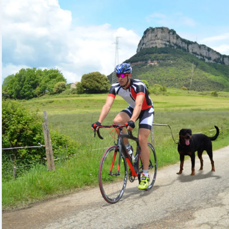 Nylon elastic Dog Bicycle Traction Belt Rope Dog Leash Bike Attachment Pet Walk Run Jogging Distance Keeper Hand Free Pets Leash13