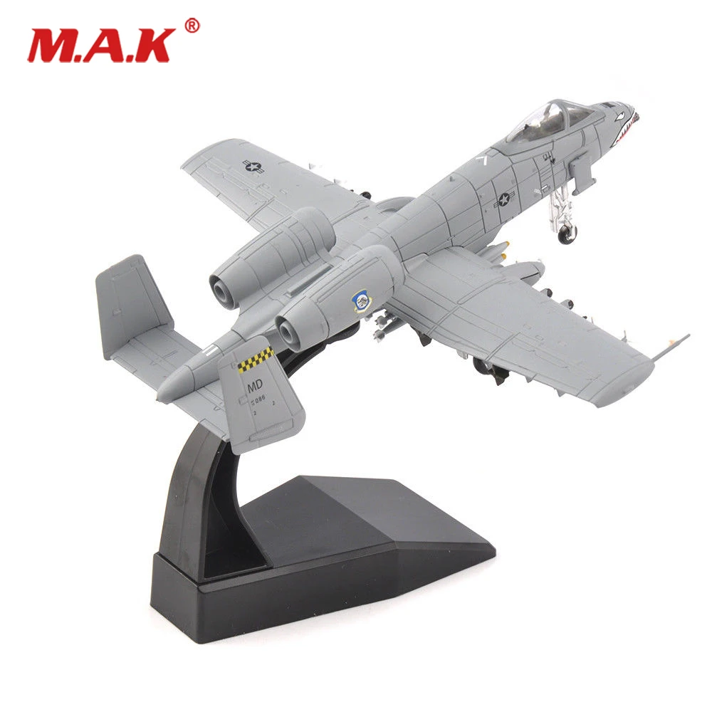 

1/100 Scale Collectible Alloy Diecast Model A-10 Military Combat Aircraft Model Die-casting Model with Stand for Kid Gifts