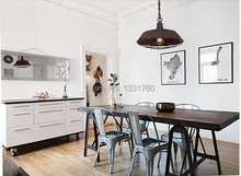 North Europe style loft2 warehouse creative restaurant bar vintage American country wrought iron pendant antique pendant lamp