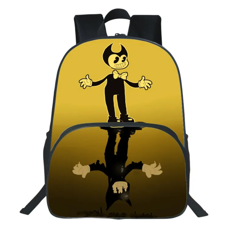 Модные детские bendy и чернильная машинка аниме-Рюкзак Дети школьные рюкзаки для девочек Мальчики подростки Мода милый рюкзак для книг 16 дюймов