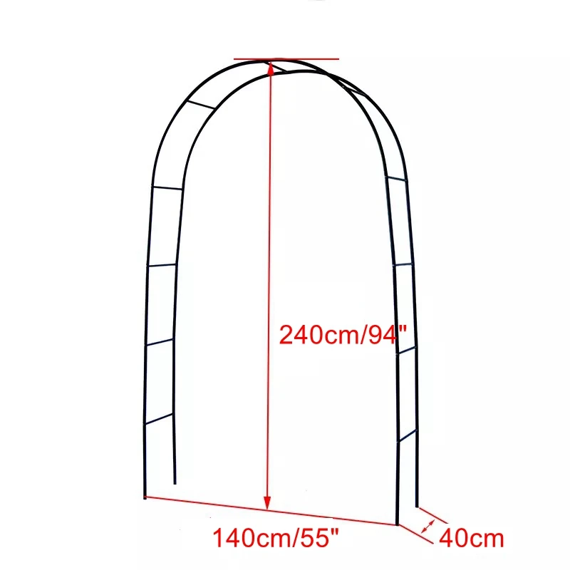 240 см x 140 см металлическая свадебная АРКА Пергола Сад Фон подставка DIY деревенские свадебные украшения, светящаяся ваза