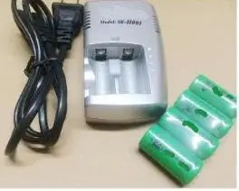 

Free ship 4pcs/lot CR123A CR17335 16340 rechargeable battery 3V 3.2V 1000mah lithium battery +1pcs charger