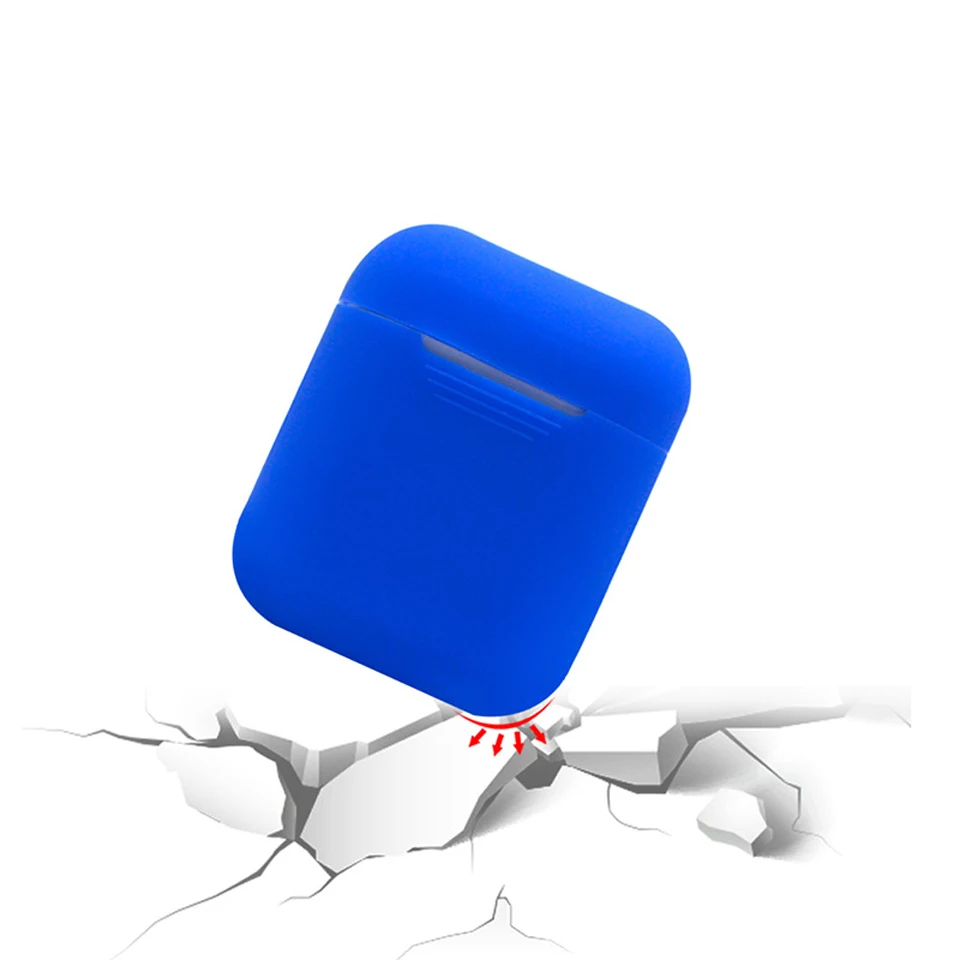 Soft Silicone Case Earphones for Apple Airpods Bluetooth Wireless Earphone Protective Skin Cover Box for Air Pods Ear Pods Bag