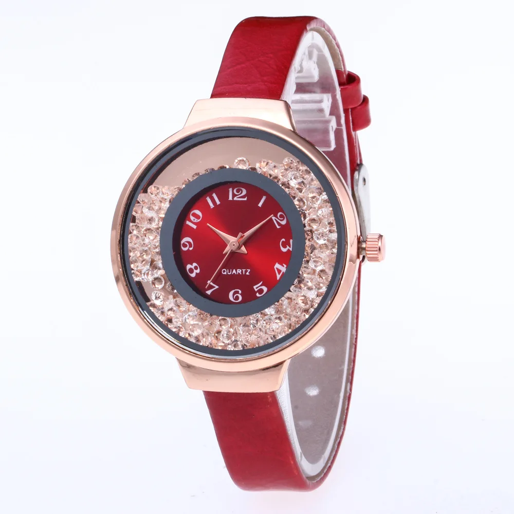 Casual Fashion Woman Leather Band Clock Quicksand Crystal Lady Quartz Watches Dress Luxury Rhinestone Bracelet Women Wrist Watch Casual Fashion Woman Leather Band Clock Quicksand Crystal Lady Quartz Watches Dress Luxury Rhinestone Bracelet Women Wrist Watch