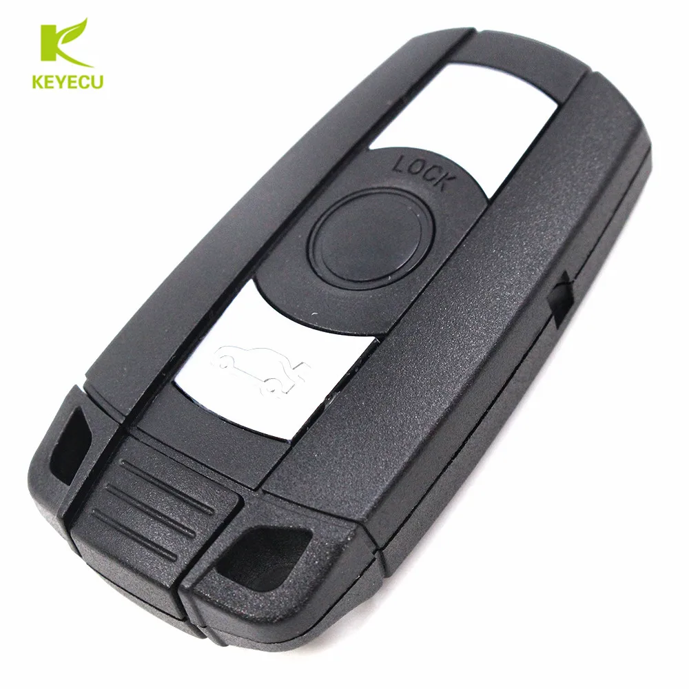 KEYECU 3 шт. сменный чехол для ключей Smart Keyless с дистанционным управлением Fob BMW 1 5 6