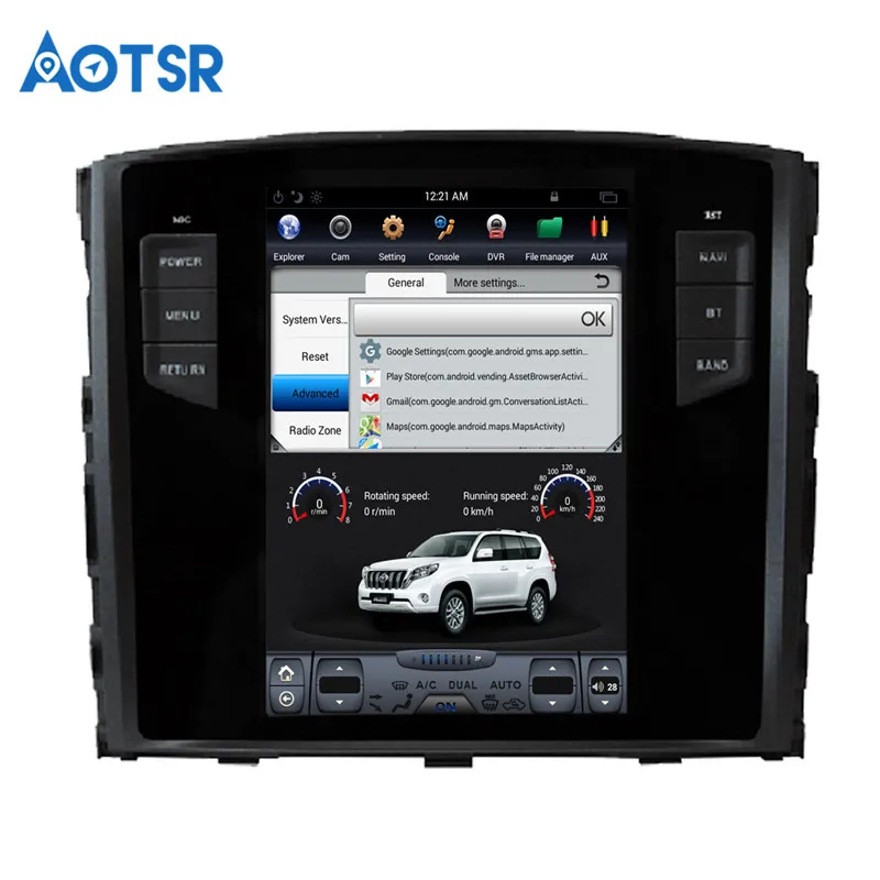 Best Android 7.1 Tesla style Car No DVD Player GPS Navigation For MITSUBISHI PAJERO V97 V93 Shogun Montero 2006+headunit multimedia 8