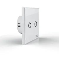 НЕО Coolcam nas-sc01z Z-Wave плюс настенный выключатель света 2ch банды домашней автоматизации Z волна Беспроводной Умные ПДУ выключатель света - изображение