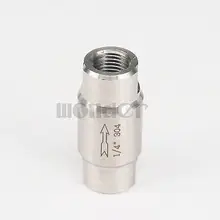 1/" BSP Женский 304 из нержавеющей стали обратный встроенный пружинный клапан односторонний обратный клапан 915 фунтов/кв. дюйм