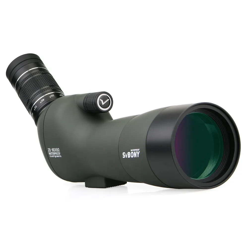 SVBONY SV29 الإكتشاف نطاق 23 مللي متر كبيرة العدسة 20-60x60 تكبير بورو BAK4 بريزم Birdwatch الصيد الرماية تلسكوب F9309