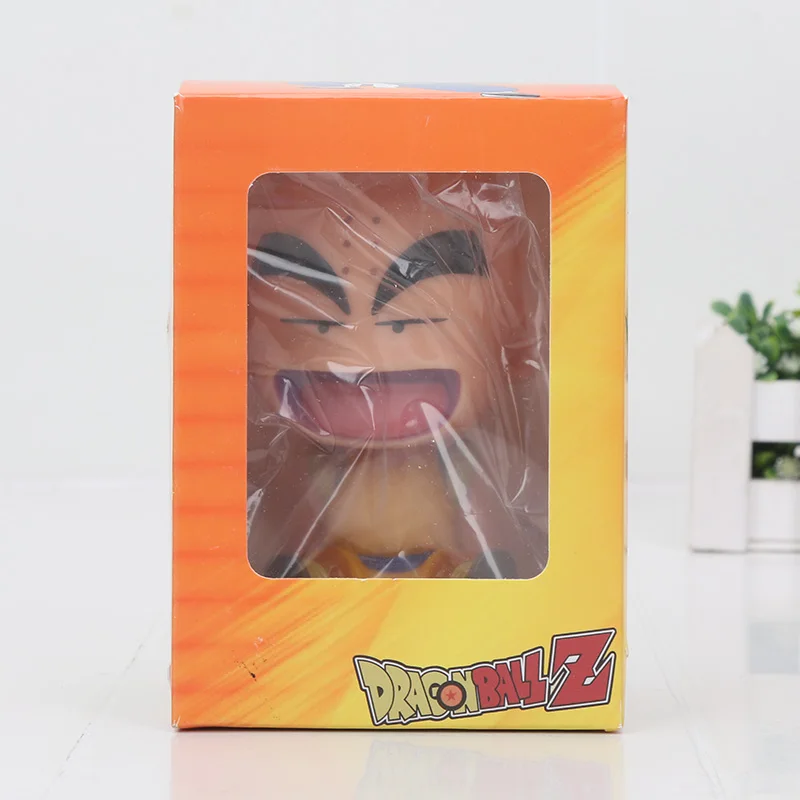 Фигурка с качающейся головой игрушка Dragon Ball Z Сон Гоку криллин Супер Марио Мстители супер герой Кошмар перед Рождеством Джек игрушки - Цвет: Krillin in box