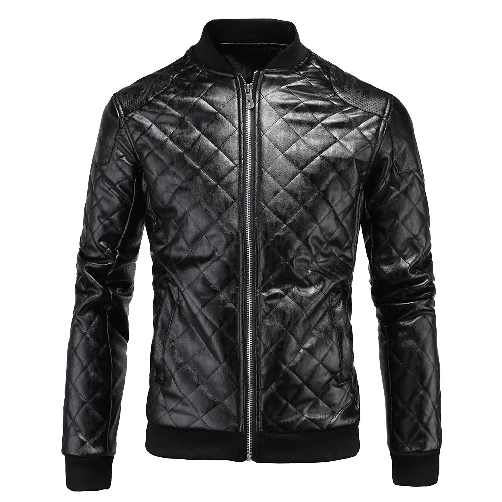 

Men's Jackets Autumn Winter Casual Zipper Thermal Leather Warm Jackets Coats Outwear Fashion Streetwear Top chaqueta hombre 2019
