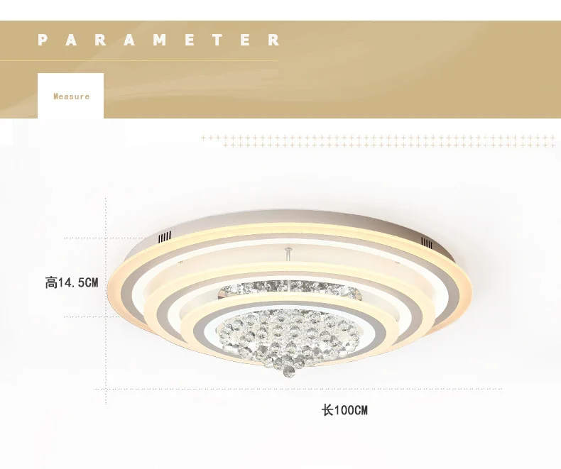 Роскошный Кристальный светодиодный потолочный светильник с заподлицо, современный круглый прозрачный потолочный светильник с капелькой от дождя K9, переменный ток 90-240 В