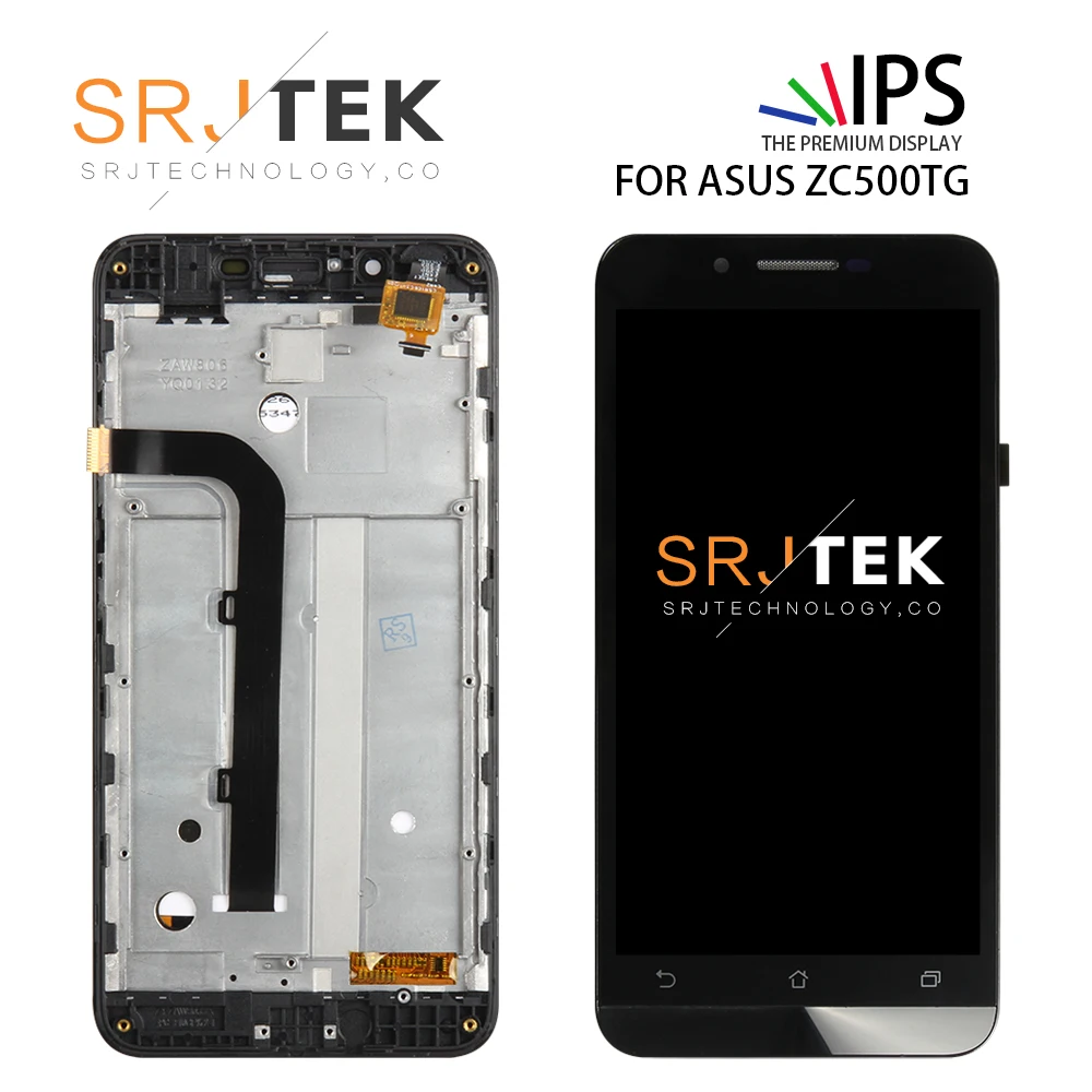 

Warranty 5.0" IPS Display For ASUS Zenfone Go ZC500TG LCD Touch screen Digitizer Assembly Replacement Parts With Frame
