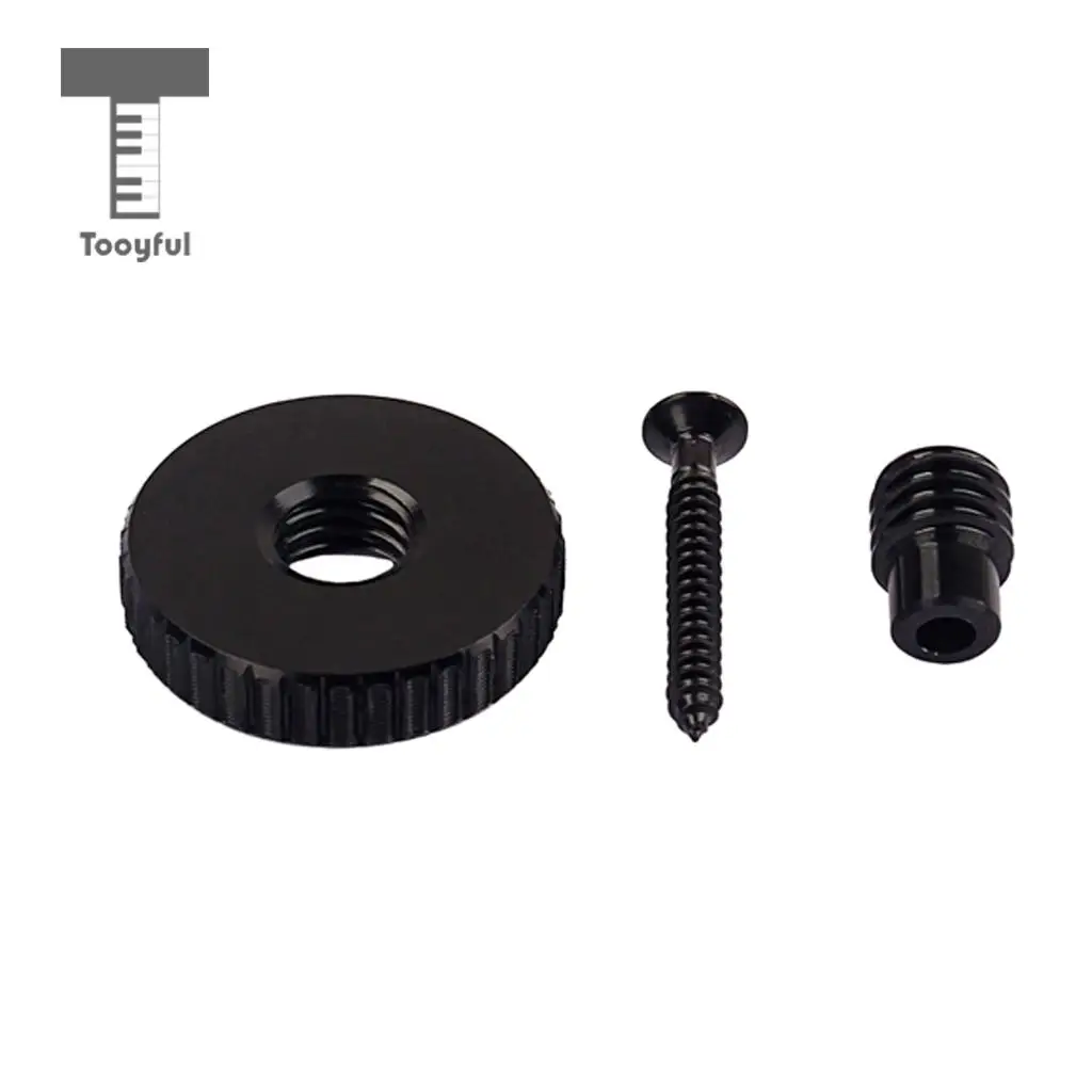 Tooyful Aluminum Alloy Strap Lock Button with Screw for Bass Guitar Mandolin Banjo Musical Parts