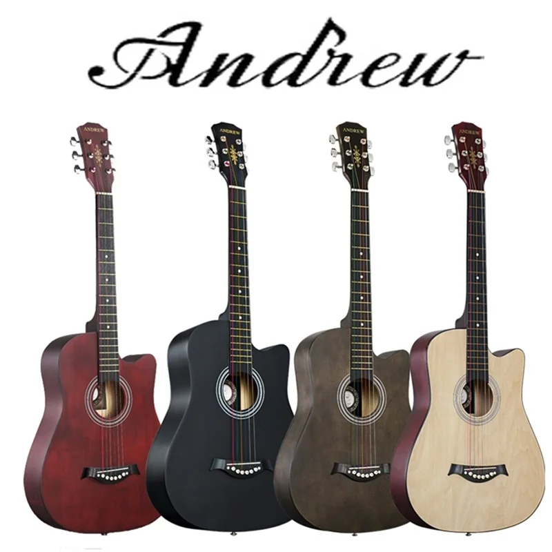 

Andrew 38 inch classic color basswood classical acoustic guitar