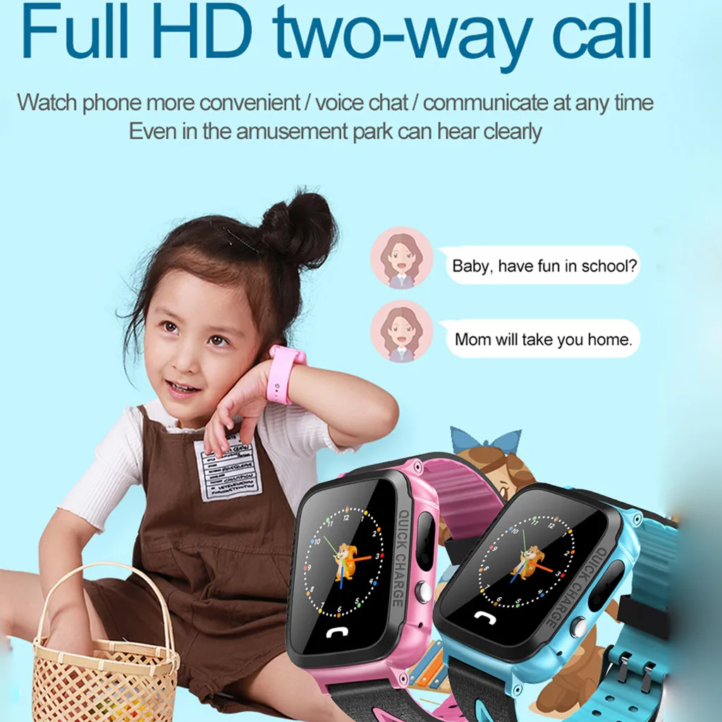 

Y34 Anti Lost Child GPS Tracker SOS Positioning Tracking smart Phone GPS Watch