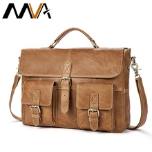 Сумка Для мужчин кожа Винтаж Бизнес портфели из натуральной кожи ноутбука Для мужчин s сумки дорожные сумки на плечо Office для Для мужчин 8927