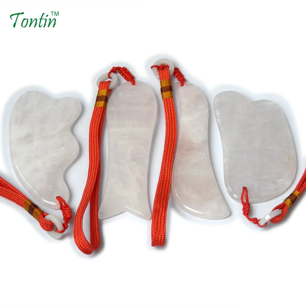 TONTIN NEW Massage Guasha Tool SPA Beauty slimming kit Natural Pink Crysta 4 pcs/set (1pcs fish 1pcs knife 1pcs Y 1pcs S) россия платье s 4 spa