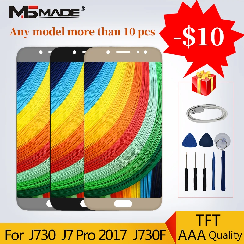 

J7 Pro Diaplay For Samsung Galaxy J7 2017 J730 J730F J730G J730GM LCD Touch Screen Digitizer Display Replacement Parts