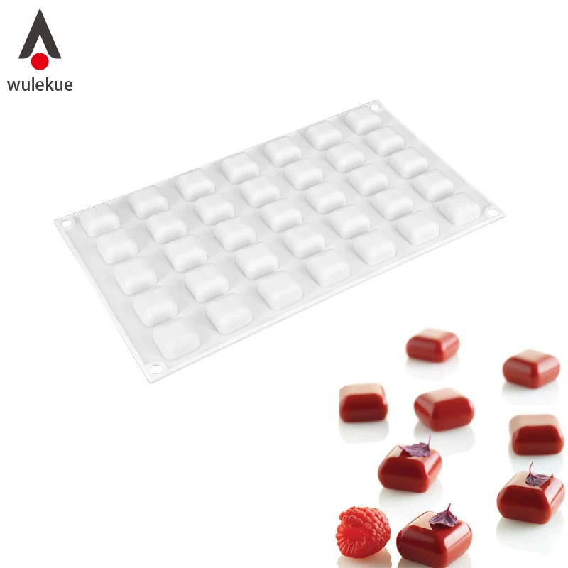 

328 Wulekue Silicone MICRO GEM 5 quare Shape Cake Mold For Chocolate Dessert Ice-Creams Mould Decorating Tools