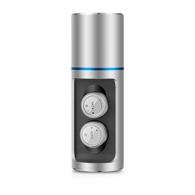 Bluetooth 5,0 наушники TWS беспроводные наушники Беспроводные свободные руки водонепроницаемые спортивные наушники гарнитура с микрофоном зарядная коробка PK X2T - Цвет: Белый