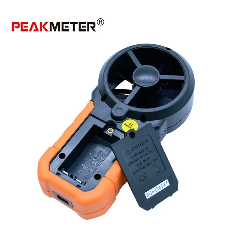 PEAKMETER PM6252A/B USB цифровой анемометр Температура Влажность скорость ветра объем воздуха измерительный прибор с ЖК-подсветкой