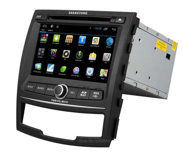 " автомобильный dvd-плеер Android 6,0 для Ssangyong New Actyon/Korando 2010-2013 с восьмиядерным процессором 1 ГБ ОЗУ Авторадио Мультимедиа gps Navi