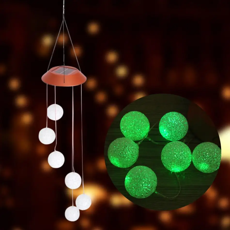 

Outdoor Solar LED Lamp Wind Chimes Solar Light Color Change Wind Chime Lamp For Home Garden Park Solar Garden Lights