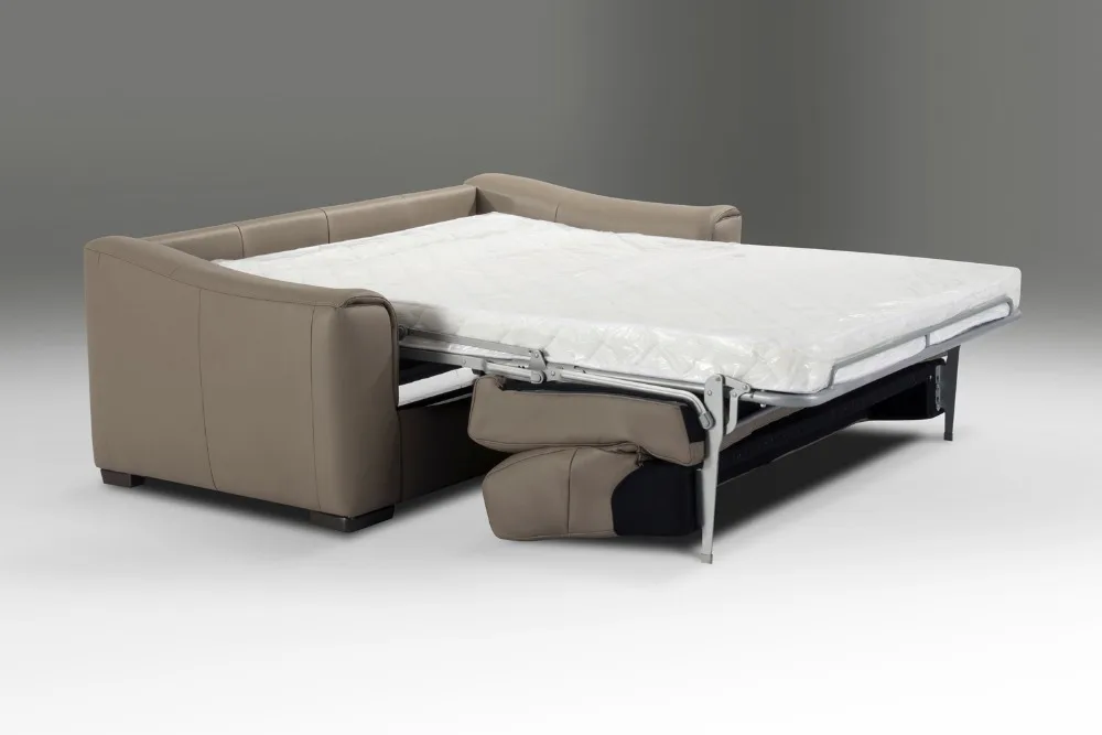 Echte echtem leder sofa bett wohnzimmer couch/schlafsofa und matratze