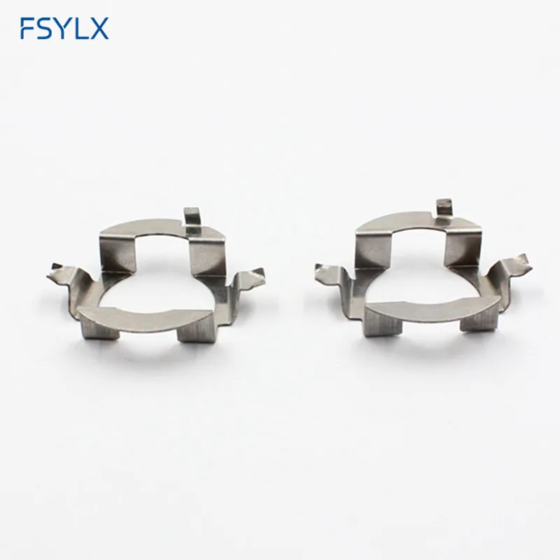 FSYLX 100PC H7 Car LED bulb holder adaptor ML350 Touareg Octavia A5 Superb MK2 LED headlight H7 LED Metal clip retainer adapter