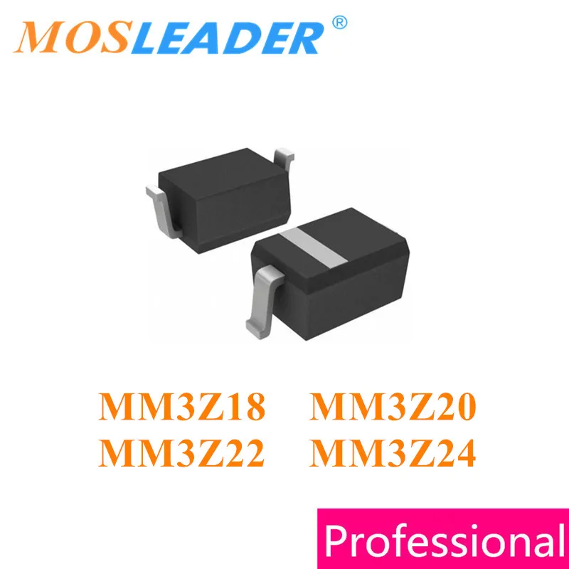 Mosleader 3000 шт. SOD323 MM3Z18 18V MM3Z20 20V MM3Z22 22V MM3Z24 24V 0805 MM3Z18VT1G MM3Z20VT1G MM3Z22VT1G MM3Z24VT1G Chinese |