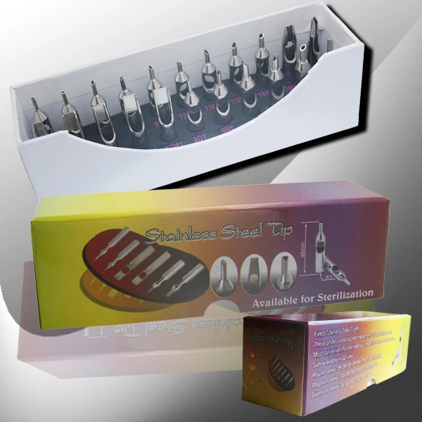 

22pcs tattoo&body art tattoo tips kit tattoo nozzle tips set 304 stainless steel E046