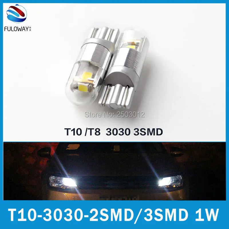 10 шт. T10 W5W 194 168 LED Освещение реветь Водонепроницаемый высокая яркость 3030 2 3 SMD