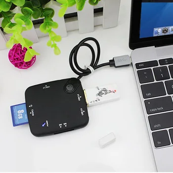 

USB 3.1 Type-C OTG Hub 3 Port USB 2.0 Hub TF SD Memory Card Reader Adapter for Macbook Air