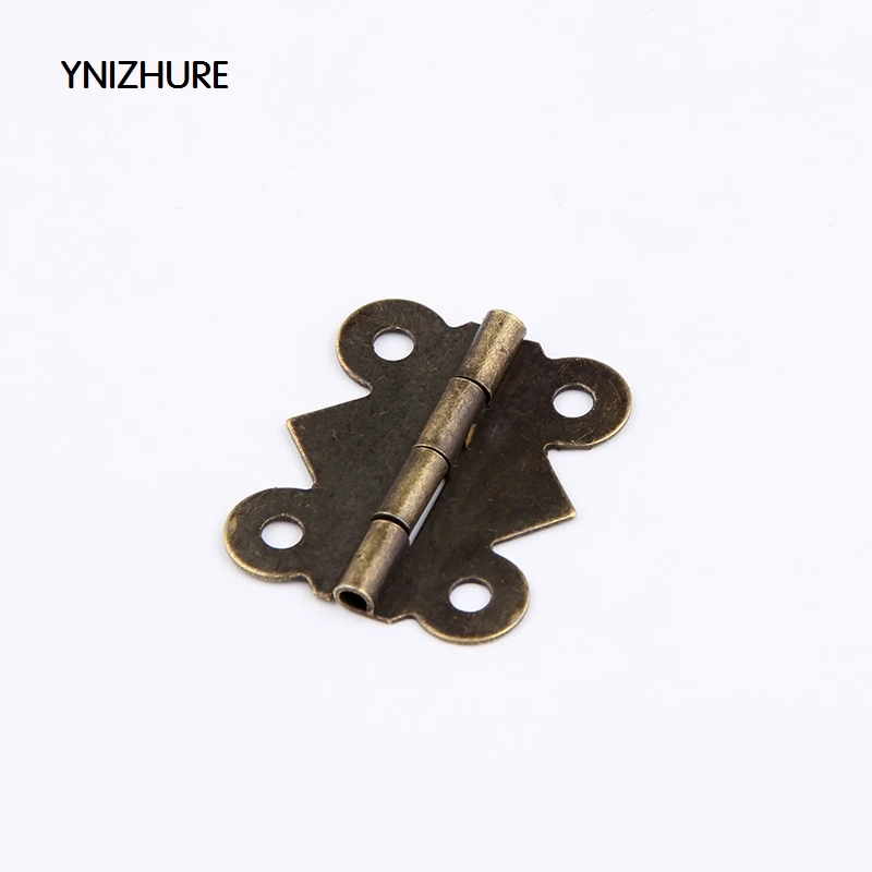 

2018 Real Muebles 50pcs 25 * 20mm Antique Wooden Box Gift Packaging Accessories Butterfly Small Hinge Furniture Corner Cabinets