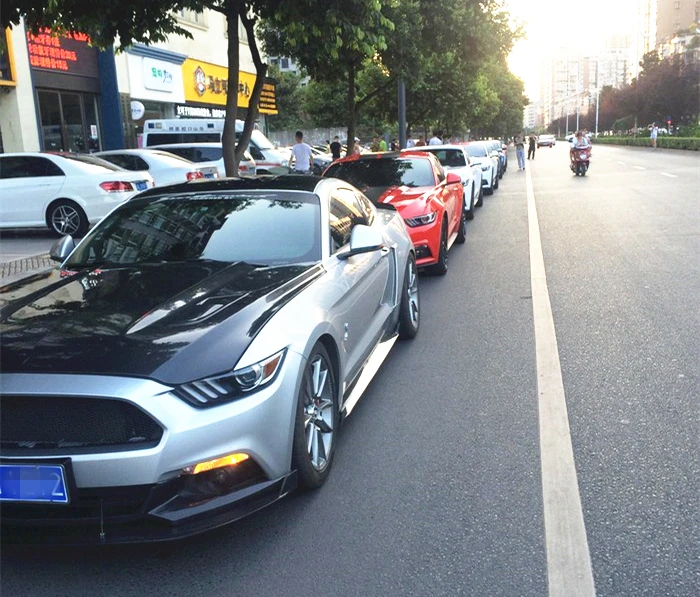 MUSTANG капот BOONET-GT стиль углеродное волокно W/FRP капот для FORD MUSTANG 2,3 хорошая установка и качество