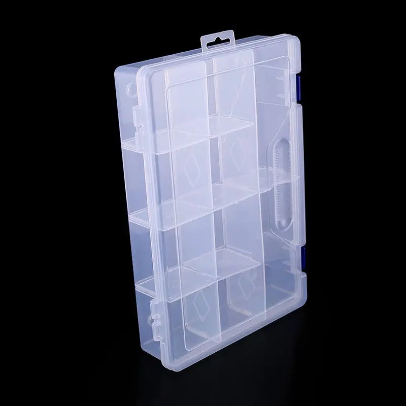 Fashion 10 Grids Adjustable Transparent Plastic Storage Box for Component Jewelry Tool Box Bead Organizer Nail Art Tip Box Fashion 10 Grids Adjustable Transparent Plastic Storage Box for Component Jewelry Tool Box Bead Organizer Nail Art Tip Box
