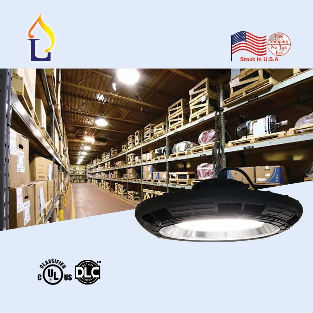 

2pcs/lot UL led UFO high bay light lamp 100W Industrial light ledAC100-277V ip65 5 years warranty ufo led ceiling light