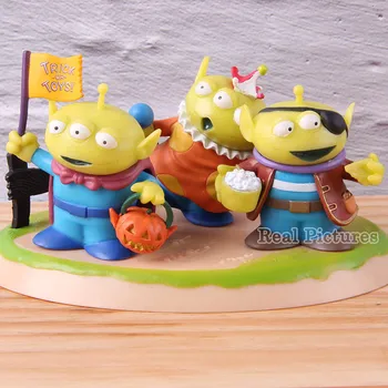 

IchibanKuji Toy Story TRICK-OR-TOYS! Alien Action Figure C Award Fannie Costume PVC Collection Model Toys 3pcs/set