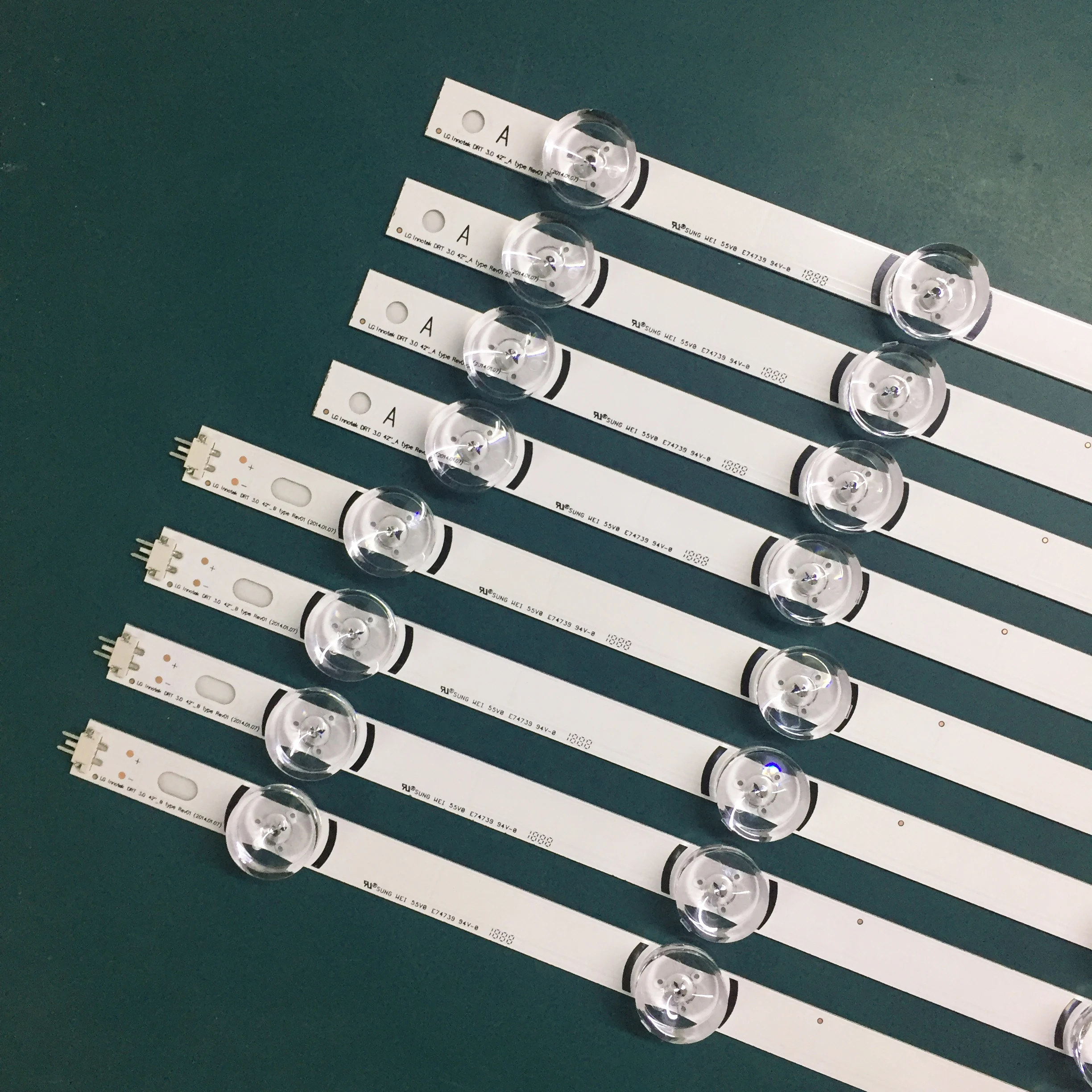 

LED Backlight strip 8 Lamp For LG 42 inch TV INNOTEK DRT 3.0 42" 6916L 1709B 1710B 1957E 1956E 6916L-1956A 6916L-1957A 42LB561v