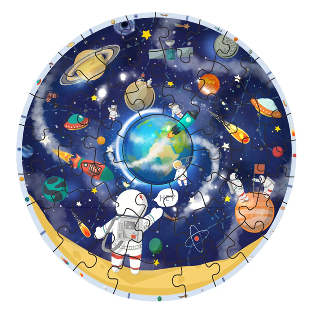 48 шт. мультфильм Космос планета головоломка игра дети обучающая игрушка