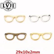 Novo 40 óculos de liga pingente diy encantos moda feminina pulseira colar jóias acessórios 6005