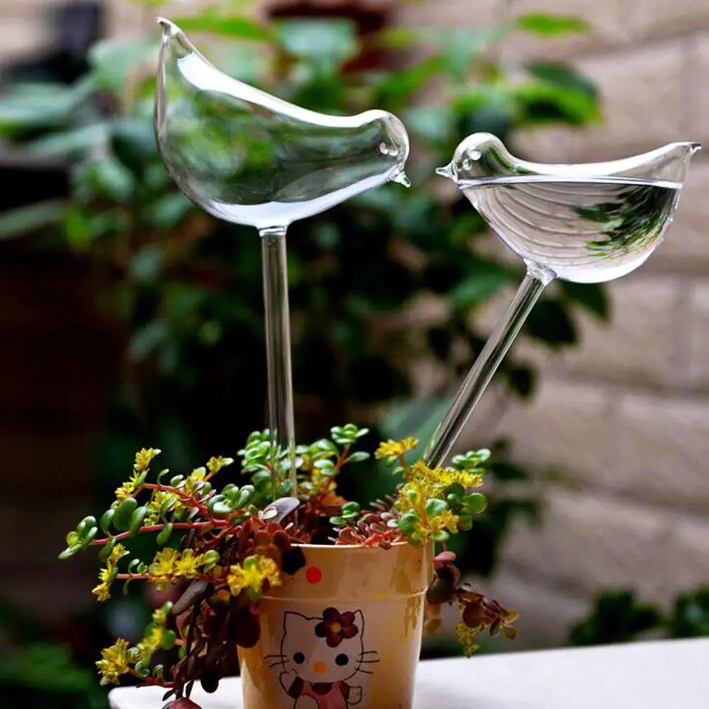 

Automatic Glass Bird Shape Plant Watering Device Sprinkler Garden Flower Decorative Garden Watering Device