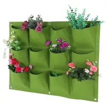 12 карманов, сумка для выращивания растений, висящая на стене, сумки для посадки, сумка для выращивания растений, вертикальная садовая сумка для овощей, садовая сумка, товары для дома