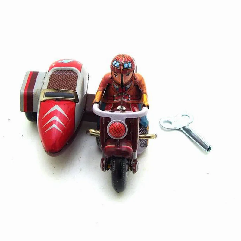 Ретро ностальгические Стиль классический олова игрушки ветер красный мотоцикл игрушка металла гоночный автомобиль миниатюры подарки игрушки