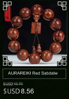 AURAREIKI Red Sabdalwood Будда круглый бусины натуральный деревянный бисером с амулетами Тыква ручной украшение на нитке браслет Мала унисекс