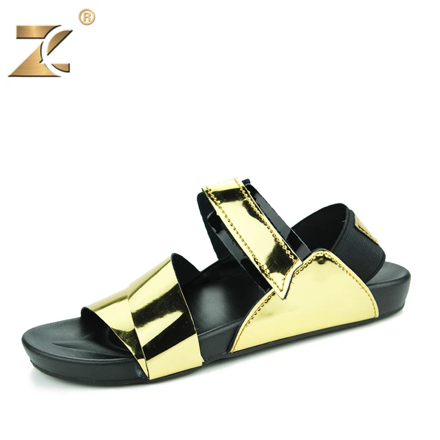 casual gold sandals